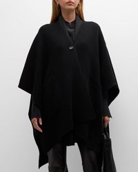 Vince - Double-faced Knit Wool & Cashmere Cape - Lyst