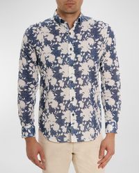 Robert Graham - Dominus Cotton Floral-Print Sport Shirt - Lyst