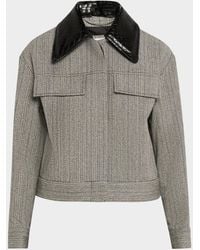 3.1 Phillip Lim - Jaspé Wool Cropped Jacket - Lyst