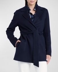 Kiton - Belted Brushed Cashmere Short Wrap Coat - Lyst