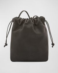 Il Bisonte - Bellini Drawstring Leather Bucket Bag - Lyst