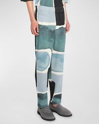 Homme Plissé Issey Miyake - Pleated Landscape-Print Pants - Lyst