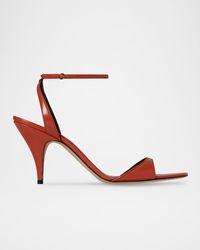The Row - Vika Leather Ankle-Strap Sandals - Lyst