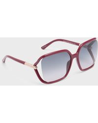 Tom Ford - Marta Cut-out Metal & Acetate Butterfly Sunglasses - Lyst