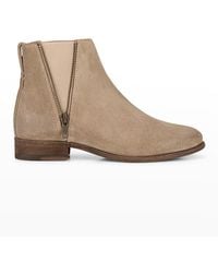 Frye - Carly Leather Zip Chelsea Booties - Lyst