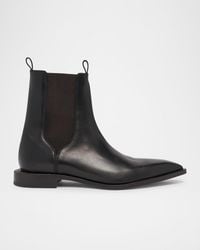 Lanvin - Apos;S Leather Point-Toe Chelsea Boots - Lyst