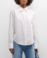 PAIGE - Christa Classic Button-Front Shirt - Lyst