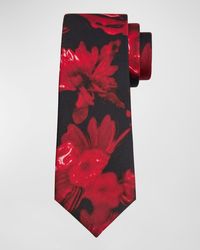 Alexander McQueen - Silk Wax Flower Tie - Lyst