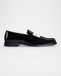 Givenchy - Patent Leather Label Loafers - Lyst
