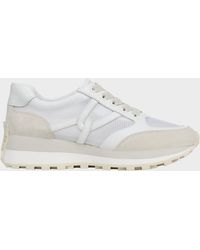 Veronica Beard - Valentina Ripstop Mixed Leather Retro Sneakers - Lyst