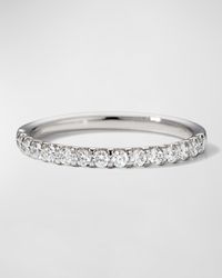 Memoire - Platinum 15 Round Diamond Odessa Half-band Ring, Size 6.5 - Lyst