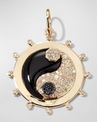 Kastel Jewelry - 14k Yin-yang Onyx And Diamond Pendant - Lyst