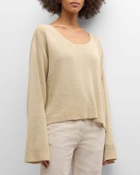 The Row - Flo Linen Knit Sweater - Lyst