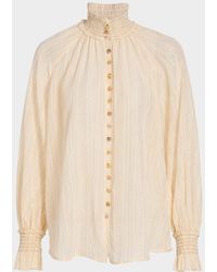 Zimmermann - Aster Buttoned Blouse - Lyst