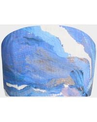 Significant Other - Rumi Strapless Floral Crop Top - Lyst