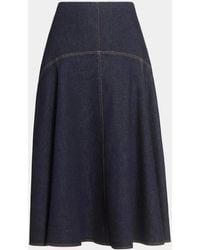 Jacquemus - La Jupe Triangle De-Nîmes Denim Midi-Skirt - Lyst
