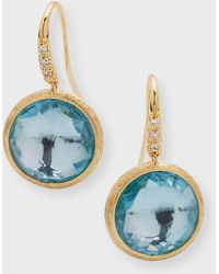 Marco Bicego - Jaipur Color Drop Earrings With Diamonds And Topaz - Lyst