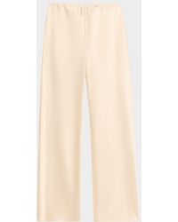 Vince - Fluid Bias-Cut Crushed Satin Pants - Lyst