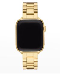 Michele - Apple Watch 3-link Bracelet Strap In Gold-tone - Lyst