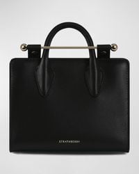 Strathberry - Nano Metal Bar Leather Tote Bag - Lyst