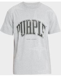 Purple - Star Overlay Graphic Logo T-Shirt - Lyst