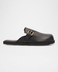 Moschino - Apos;S Sabot Leather Mules - Lyst