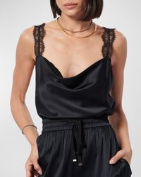 Cami NYC - Florcita Silk Lace Cowl-Neck Cami - Lyst