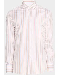 Brunello Cucinelli - Apos;S Multi-Stripe Cotton Slim-Fit Button-Down Shirt - Lyst