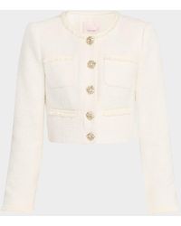Cinq À Sept - Linda Cropped Tweed Jacket - Lyst
