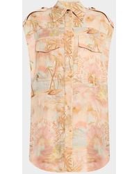 Zimmermann - Illuminate Sleeveless Tunic Top - Lyst