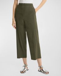 Theory - Relaxed Straight Cropped Pull-On Pants - Lyst
