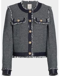 Cinq À Sept - Birdseye Tweed Jacket - Lyst