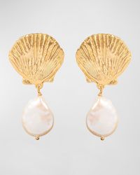 Sequin - Shell Earrings With Mother-Of-Pearl - Lyst
