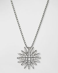 David Yurman - Starburst Pendant Diamond Pave Necklace - Lyst