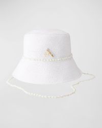 Maison Michel - Axel Crochet Bucket Bag With Seashell Strap - Lyst