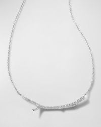 Mimi So - 18k White Gold Long Diamond Twig Necklace - Lyst