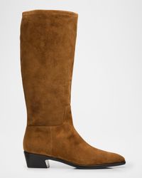 Vince - Andes Suede Knee-High Boots - Lyst