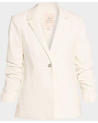 Cinq À Sept - Khloe Quilted Vegan Leather Blazer - Lyst