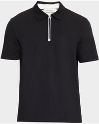 Bugatchi - Apos;S Quarter-Zip Melange Performance Knit Polo Shirt - Lyst