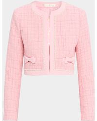 LoveShackFancy - Ralphette Cropped Tweed Jacket - Lyst