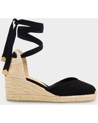 Castañer - 50Mm Chiara Canvas Espadrille Wedge Sandals - Lyst