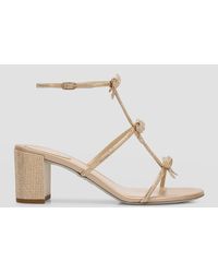 Rene Caovilla - Caterina Embellished Bows Ankle-Strap Sandals - Lyst