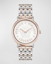 Versace - 37Mm V-Dollar Watch With Bracelet Strap, Two-Tone - Lyst