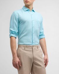 Peter Millar - Coastal Garment-Dyed Linen Sport Shirt - Lyst