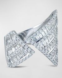 Kavant & Sharart - 18k White Gold Statement Ring With Diamonds - Lyst