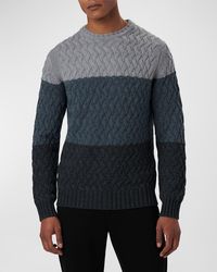 Bugatchi - Colorblock Knit Sweater - Lyst