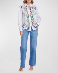 Robert Graham - Carrie Floral & Paisley-Print Cotton Shirt - Lyst