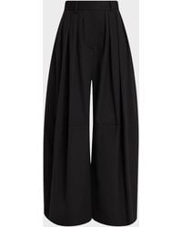 Only Child - Stona Pleated Wool Pants - Lyst