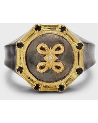 Armenta - Two-Tone Romero Celtic Knot Signet Ring - Lyst