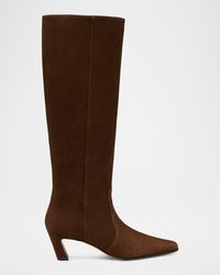 Stuart Weitzman - 50Mm Stassi Suede Knee-High Boots - Lyst